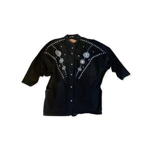 Vintage Michelle Made In The USA Rhinestone Studded Rodeo Jacket Size: M